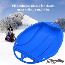 Strade Store Kar Kızağı Çocuk Kızağı Sledge Luge Kış Oyuncak Snowboard Sleigh Kids Mavi (Yurt Dışından)