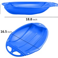 Strade Store Kar Kızağı Çocuk Kızağı Sledge Luge Kış Oyuncak Snowboard Sleigh Kids Mavi (Yurt Dışından)