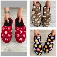 Nisanur Shoes 3'lü Karışık Desen Kadın Ev Terliği, Misafir Terliği, Çeyiz Bohça Terliği