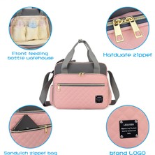 Mushen Yeni Moda Su Geçirmez Çok Fonksiyonlu Büyük Kapasiteli Anne Çantası Tek Omuz Crossbody Taşınabilir Anne ve Bebek Çantası (Yurt Dışından)