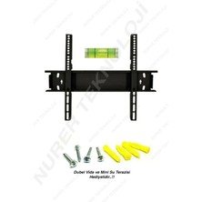 Nurer Teknoloji Sb  awox 65" Inç 165 Ekran LCD Tv Sabit Duvar Askı Aparatı + Su Terazili