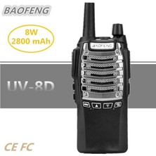 Baofeng Uv-8d Telsiz Yeni Versiyon Chip Güçlü Kasa 8W-2800 Mah Pil