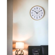 Galaxy D-218-A-2 Eskitme Kadran 30 cm Sessiz Akar Duvar Saati Gold