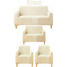 Heytgah 3+2+1+1 Bürümcük Eteksiz, Lastikli, Esnek, Yıkanabilir Koltuk, Kanepe, Çekyat Takımı Örtüsü. Heytgah Koltuk Takımı Kılıfı.