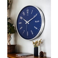 Galaxy 717-G-1 Serisi Eskitme Metal Görünümlü Sessiz Akar Modern Duvar Saati 40 cm