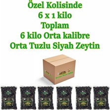 Yasemin Hanım Çiftliği Gemlik Tipi Doğal Siyah Zeytin 6 x 1000 gr
