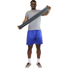 Cando Low Powder Exercise Band Rolls 5,5 Metre Set Siyah