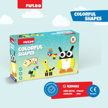 Puedo Colorful Shapes / Yaratıcı Eğlenceli Oyuncak / Renkleri & Şekilleri Öğreten Oyun / 29 Parça / +3 Yaş