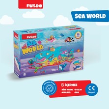 Puedo Sea World /  Eğlenceli Oyuncak Yaratıcı Puzzle / Su Altı Temalı / 35 Parça / +3 Yaş  Pedagog Onaylı