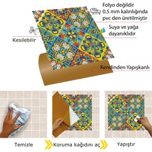 Tink Kendinden Yapışkanlı Talavera Desenli Pvc Karo 30X30 cm (56 Adet) 5m2