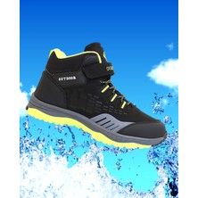 Kidessa 1767 Anatomik Tabanlı Bantlı Çocuk Trekking Spor Bot - NKT01767-SIYAH-35