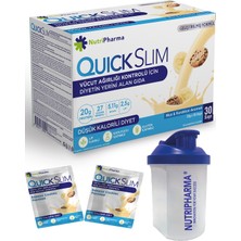 Nutripharma Quick Slim Yüksek Protein Öğün Tozu + Protein Shaker