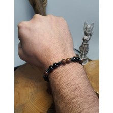 Janti JTAW24DOB1349 Janti Bileklik Mazı Ağacı ve Onyx Doğaltaş 8 mm