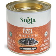 Soğla Bereketli Topraklar Doğal Özel Gemlik Az Tuzlu Siyah Zeytini 261-290 Kalibre 2000 gr