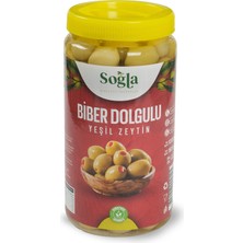 Soğla Bereketli Topraklar Doğal Biber Dolgulu Zeytin 500 gr