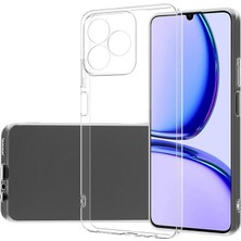 Kny Realme C53 Kılıf Ultra Ince Şeffaf Kamera Korumalı Silikon