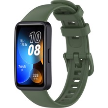 Kny Huawei Band 8 Için Klasik Model Renkli Silikon Kayış-Kordon