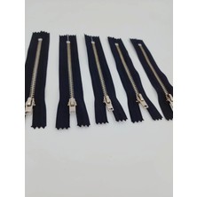 Hatce Siyah Metal Fermuar 12 cm - Paket Içeriği 5'li Tp1