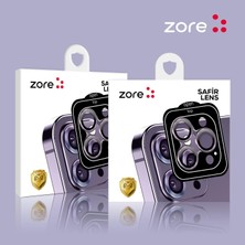 ZORE Apple iPhone 15 Pro Max  Cl-11 Safir Kamera Lens Koruyucu