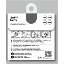 ZORE Apple iPhone 15 Pro Max  Cl-11 Safir Kamera Lens Koruyucu