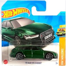 Hot Wheels Tekli Arabalar '17 Audi RS 6 Avant HKH69 Metal Gövde ile Gerçekçi Detaylar