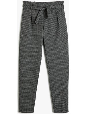 Koton Pantolon Kemer Detaylı Nervürlü