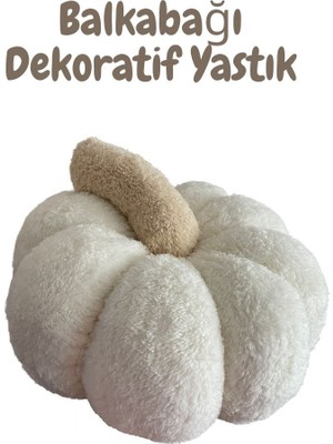 Happyteks Dekoratif Kırlent Bal Kabak Görünümlü Yastık Hallowen Yılbaşı Yastık