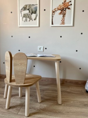 Bthgroup Montessori Aktivite Çocuk Çalışma Boyama ve Etkinlik Masa Sandalye Takımı