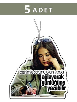 odaburada 5 Adet Türkan Şoray Tasarımlı Araba Kokusu, Oto Araç Kokusu