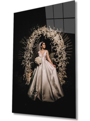 MiraLive Kadınlar Gelin Cam Tablo