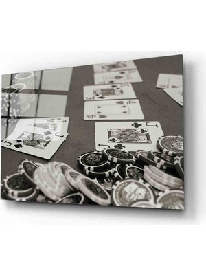 MiraLive Fütüristik Iskambil Oyun Cam Tablo