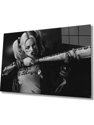 MiraLive Siyah Beyaz Insan Fotoğrafları  Kadın Cam Tablo