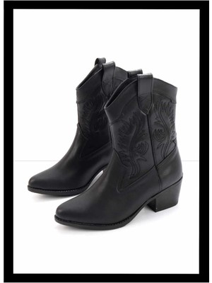 Bambi Siyah  Kadın Bot & Bootie K02586888809