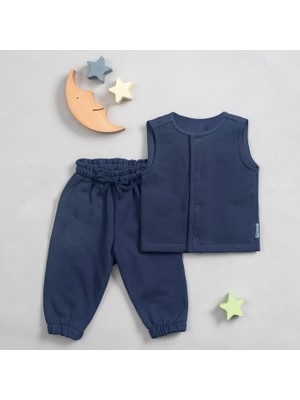 Zuppers Organik Pamuk Yelek & Eşofman Altı Takım Lacivert