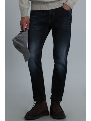 Lufian Greg Smart Jean Erkek Pantolon Slim Fit Mavi