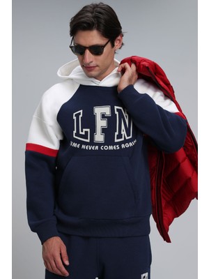 Lufian Never Erkek Sweatshirt Lacivert