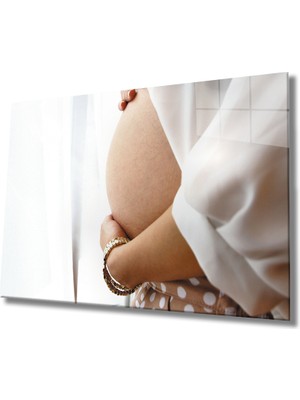 MiraLive Kadınlar Hamile Kadın Cam Tablo  ,women Pregnant