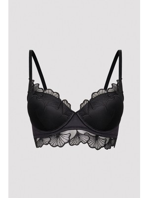 Penti Fervour Broiderie Siyah Sütyen