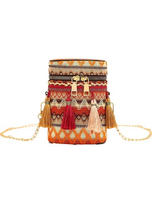 Divine Hippie Boho Crossbody Omuz Çantası (Yurt Dışından)