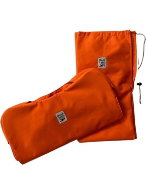 Bag The Joy Ahşap Katlanır Kamp Sandalyesi Yedek Kılıf ve Çanta - Turuncu