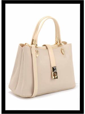 Bambi Bej  Kadın Omuz Çantası C06966200609