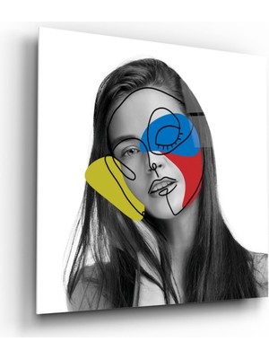 MiraLive Renkli Portre Cam Tablo