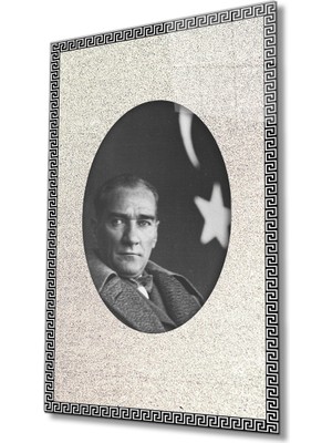 MiraLive Çerçeveli Atatürk Cam Tablo