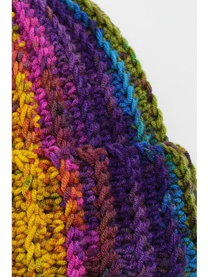 Külah Hand Made Rainbow Hat Crochet Bere