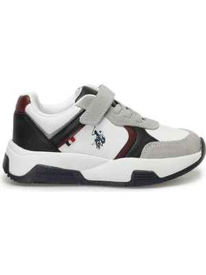 U.S. Polo Assn. Tamıno 3pr Beyaz Erkek Çocuk Spor Ayakkabı