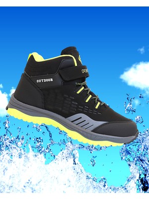 Kidessa 1767 Anatomik Tabanlı Bantlı Çocuk Trekking Spor Bot - NKT01767-SIYAH-33