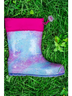 Zenege Çocuk Kar ve Yağmur Çizmesi Kürklü Kaymaz Taban