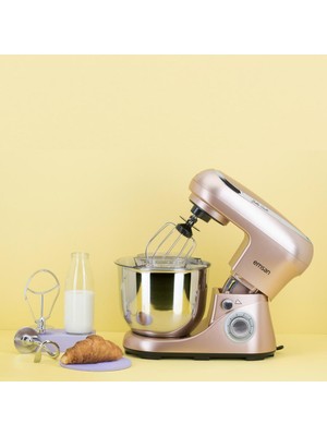 Emsan Bella 5 Litre 6 Kademeli 1300W Stand Mikser Mutfak Şefi Paslanmaz Çelik, Onerous Mutfak Tartısı Hediye