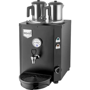 2 Demlikli Jumbo Çay Makinası - 23 Lt Siyah DE11