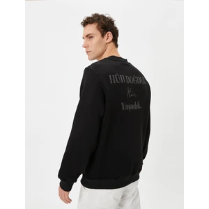 Atatürk Imza Işlemeli Sweatshirt Arkası Baskılı 100.YILA Özel